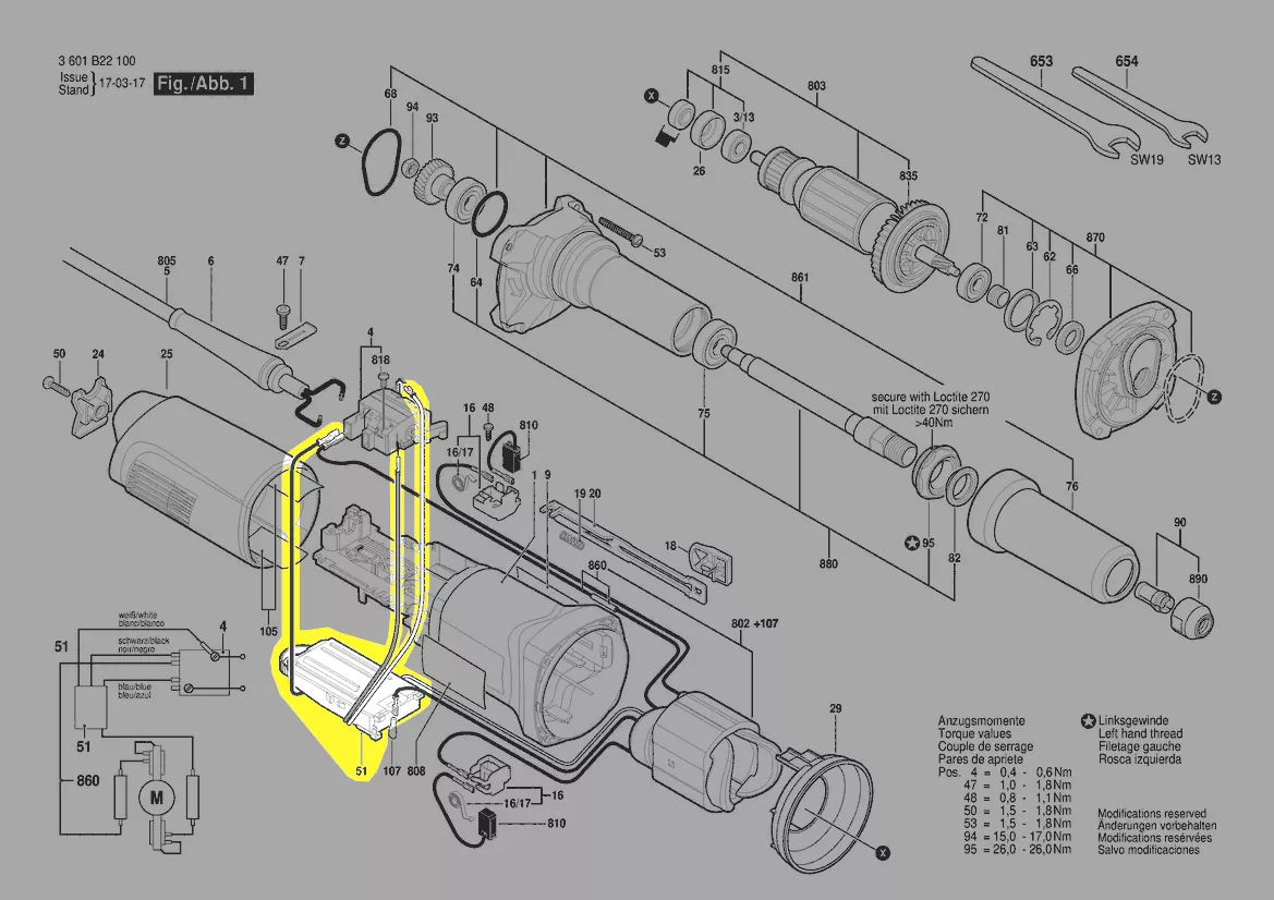 Variateur de vitesse réf. 1 607 233 495 BOSCH